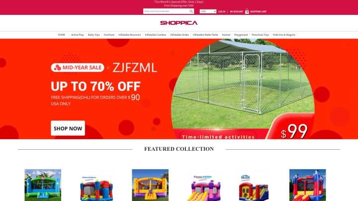 Topscrafts Scam and Fake Shoppica Online Store