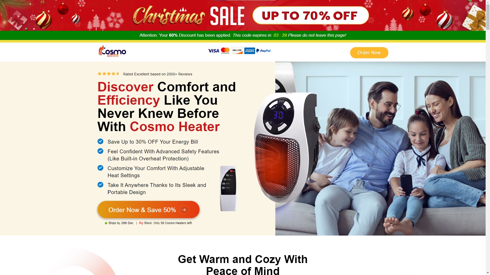 Cosmo Heater Scam Cheap Heating Devices - Beware