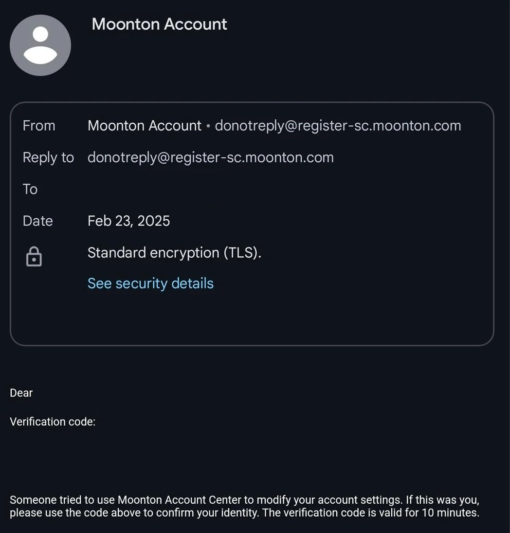 Moonton email from donotreply@register-sc.moonton.com