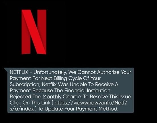 Netflix Email Text