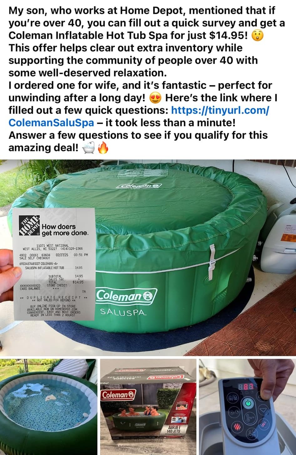 Home Depot Giveway Scam